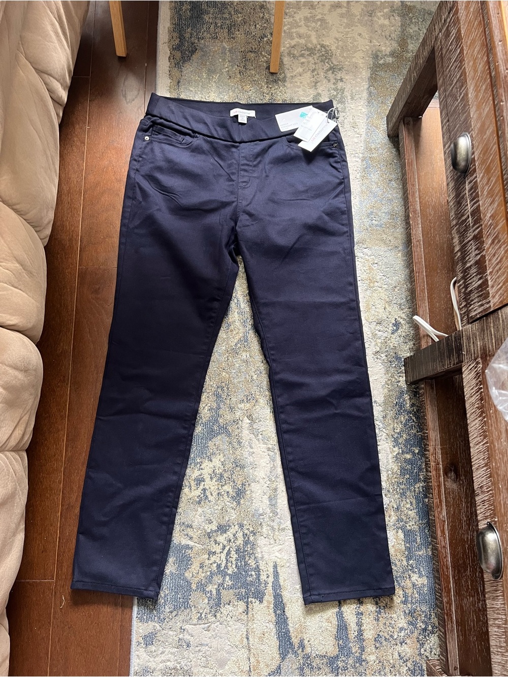 Liz Claiborne Dark Navy Stretch Leggings